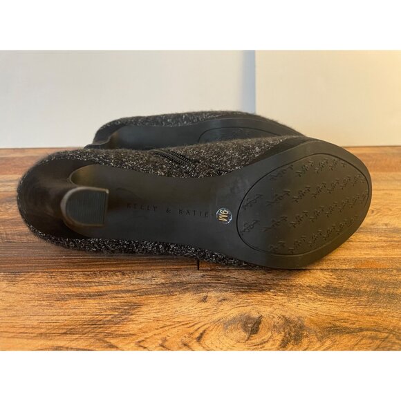 Kelly & Katie Women's Tweed Ankle Booties - Black & Gray Size 9M  Boots NWOT - Picture 5 of 5